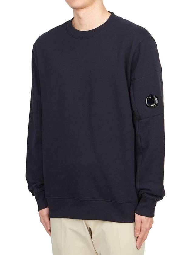 Diagonal Raised Fleece Sweatshirt Navy - CP COMPANY - BALAAN 3