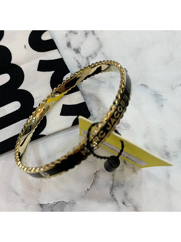 The Mardillion Scallop Bracelet Black Gold - MARC JACOBS - BALAAN 5