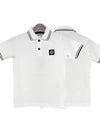 Kids Logo Patch Polo Short Sleeve T Shirt 14 Ivory 791621348 V1093 - STONE ISLAND - BALAAN 1