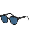 Sunglasses KZ40157I 01V Overfit Square Horn Rim Black - KENZO - BALAAN 7