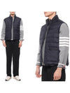 RWB Tab Zip-Up Pocket Vest Navy - THOM BROWNE - BALAAN 3