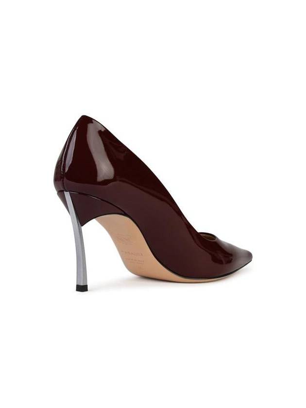 Casadei 'Superblade' Burgundy Shiny Leather Pumps - CASADEI - BALAAN 3