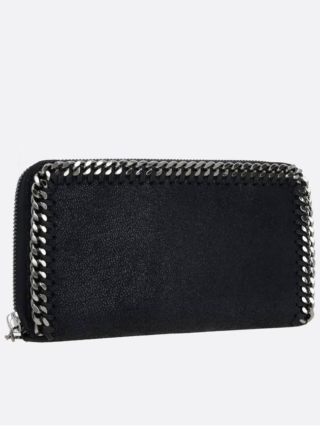 silver chain zipper long wallet black - STELLA MCCARTNEY - BALAAN 4