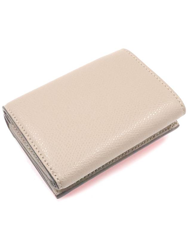 Women s Fendi 8M0395 FF Pink Dove Gray Two Tone Diamond Micro Tri Fold Card Wallet gt Half Gangbuk used luxury goods - FENDI - BALAAN 6