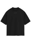 patch logo t shirt black women - FEAR OF GOD ESSENTIALS - BALAAN 1