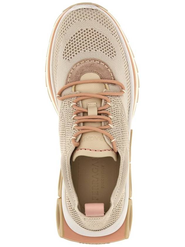 Salvatore Sneakers 030300 0768702015 Beige - SALVATORE FERRAGAMO - BALAAN 5