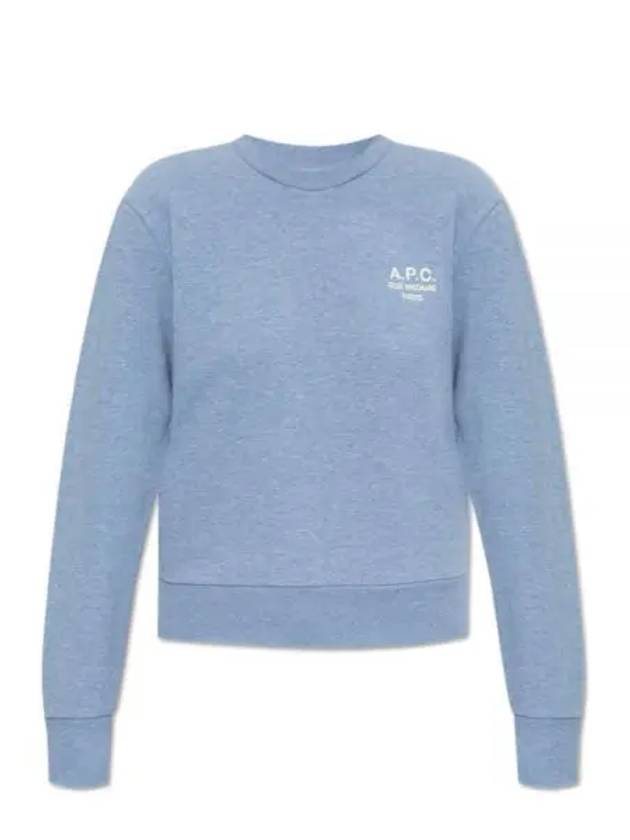 Rue Madame Cotton Sweatshirt Blue - A.P.C. - BALAAN 2