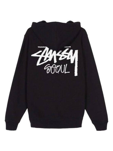 Stock Seoul Hoodie Black - STUSSY - BALAAN 1