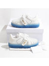 ID Rubber Calfskin Low Top Sneakers White Blue - DIOR - BALAAN 8