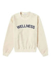 Sherpa Fleece Crew Neck Sweatshirt Cream - SPORTY & RICH - BALAAN 2