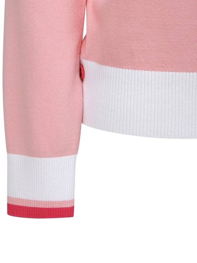 WOMEN LOGO COMBINATION PASTEL SWEATER - ANEWGOLF - BALAAN 4