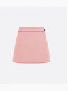 Flared Dioriviera Houndstooth Pattern A Line Skirt Candy Pink - DIOR - BALAAN 2