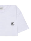 Men's Back Logo Cotton Short Sleeve T-Shirt White - WOOYOUNGMI - BALAAN 10