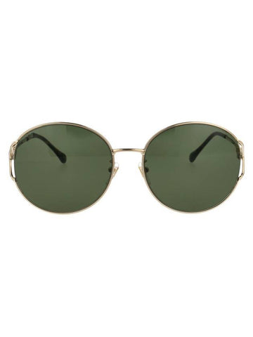 Eyewear Gold Sunglasses Green - GUCCI - BALAAN 1