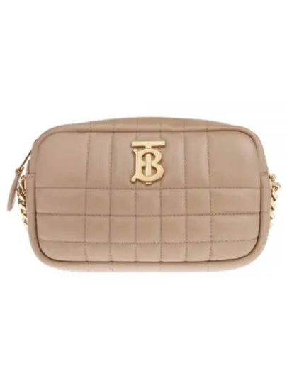 WoMen's Lola Quilted Mini Camera Cross Bag Haute Beige - BURBERRY - BALAAN 2