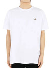 ORB Logo Cotton Short Sleeve T-Shirt White - VIVIENNE WESTWOOD - BALAAN 3