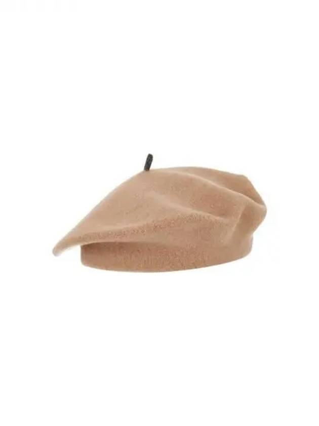 Women s Monili Patch Wool Beret Camel 271504 - BRUNELLO CUCINELLI - BALAAN 1