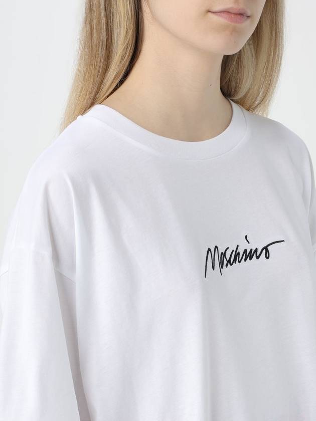 T-shirt Moschino Couture in cotone con logo - MOSCHINO - BALAAN 5