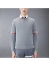 Men's Milan Stitch Armband Crew Neck Knit Top Light Grey - THOM BROWNE - BALAAN 2