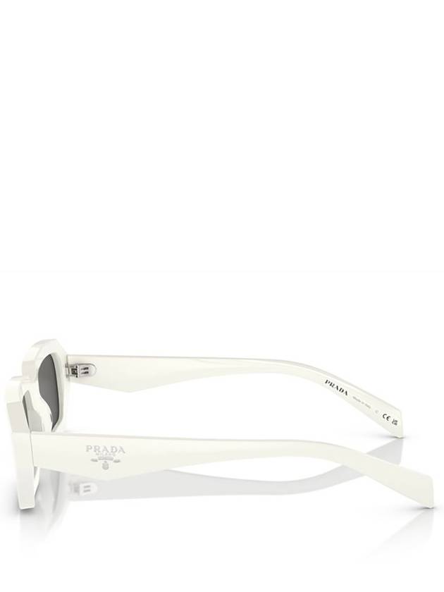 Eyewear Logo Temple Rectangular Frame Sunglasses White - PRADA - BALAAN 4