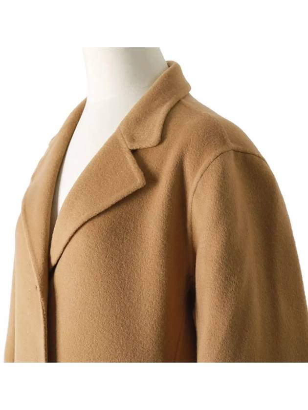 A-Line Cashmere Wool Single Coat Camel - ACNE STUDIOS - BALAAN 5