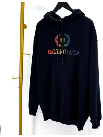 Laurel rainbow overfit hoodie black - BALENCIAGA - BALAAN 1