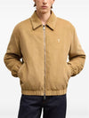 De Coeur Corduroy Bomber Jacket Sand - AMI - BALAAN 3