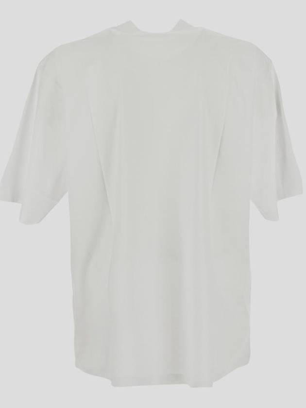 Logo Organic Cotton Short Sleeve T-Shirt White - MARNI - BALAAN 4