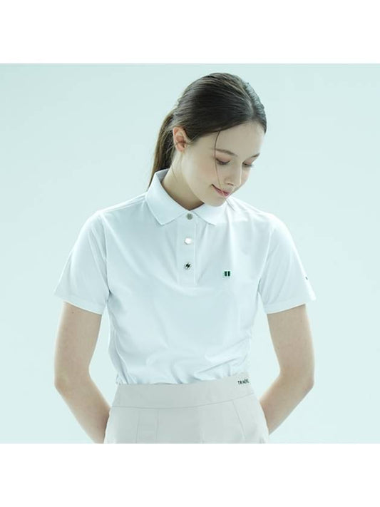 Simple logo wappen short sleeve polo TEE F L WOMAN WHITE - TRIMERE - BALAAN 1