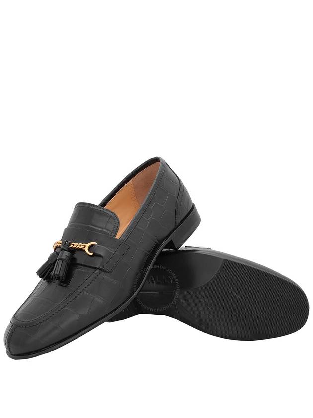 Bally Black Suisse Leather Loafers, Brand Size 6 ( US Size 7 ) - BALLY - BALAAN 2