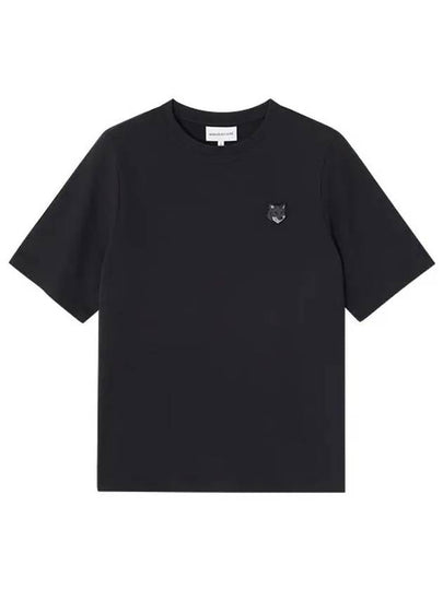 Bold Fox Head Patch Comfort Short Sleeve T-Shirt Black - MAISON KITSUNE - BALAAN 2