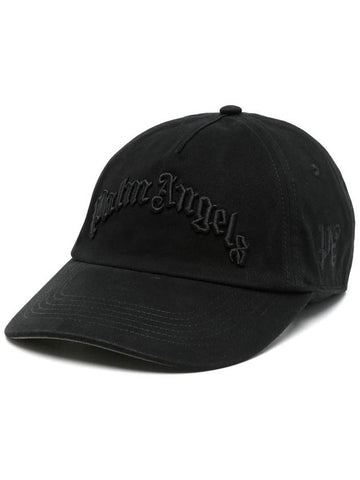 Palm Angels Curved Logo Cap Accessories - PALM ANGELS - BALAAN 1