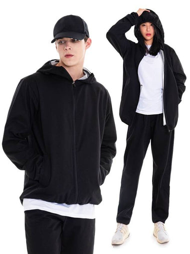 diet training sweat suit J-2 full zipper jacket black - HOTSUIT - BALAAN 1