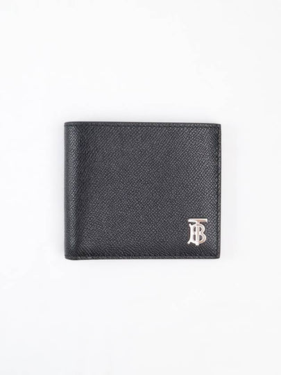 Grainy Leather TB Half Wallet Black - BURBERRY - BALAAN 2