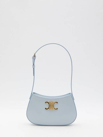 Calfskin Medium Tilly Shoulder Bag Light Blue - CELINE - BALAAN 1
