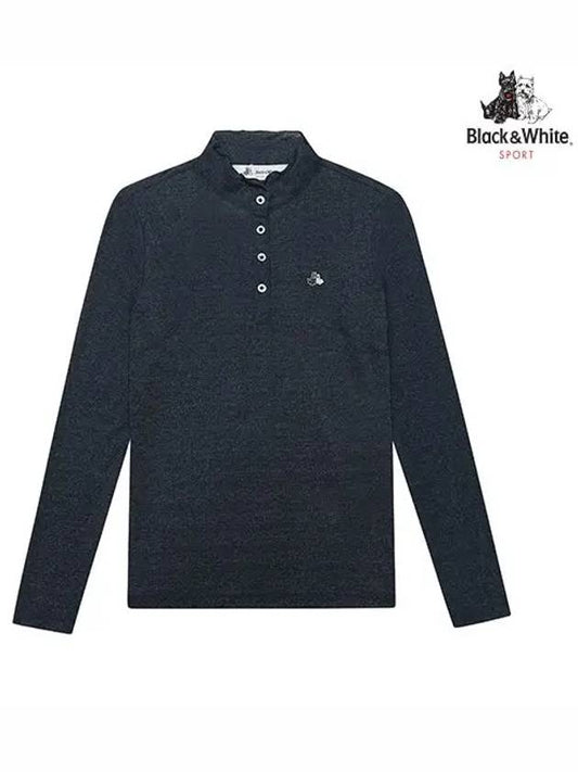 Spring shirring long sleeve 9451LCVRNAVY - BLACK&WHITE - BALAAN 1