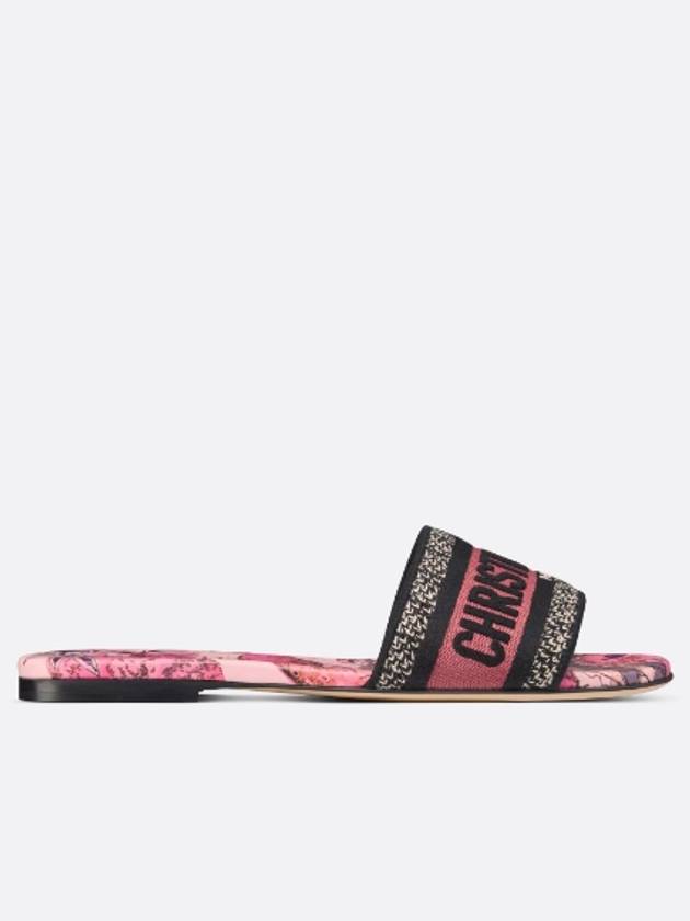 Dway Toile de Jouy Voyage Slippers Indie Pink - DIOR - BALAAN 3