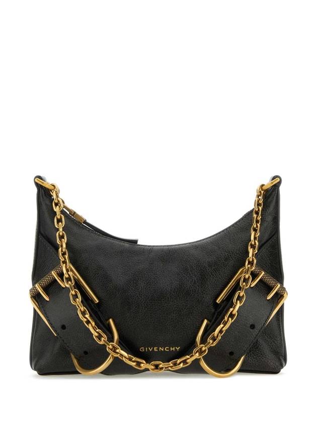 Voyou Boyfriend Leather Shoulder Bag Black - GIVENCHY - BALAAN 1