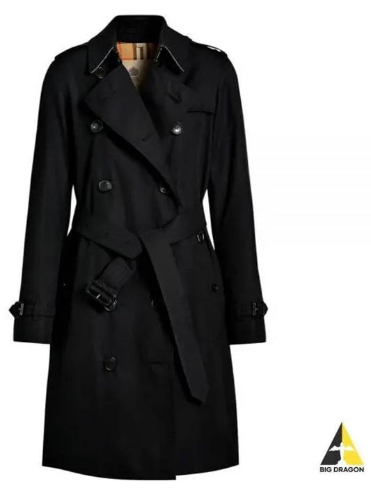 The Mid-length Kensington Heritage Trench Coat Midnight Blue - BURBERRY - BALAAN 2