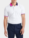 Golf TWO TONE RIB COLLAR TECH PIQU POLO G4MF23K303 SNO two-tone lip color tech pique polo - G/FORE - BALAAN 3