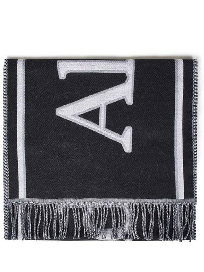 logo print wool scarf 7554244200Q - ALEXANDER MCQUEEN - BALAAN 2