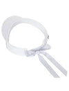 Satin Ribbon Visor 8713LZSPWHITE - BLACK&WHITE - BALAAN 3