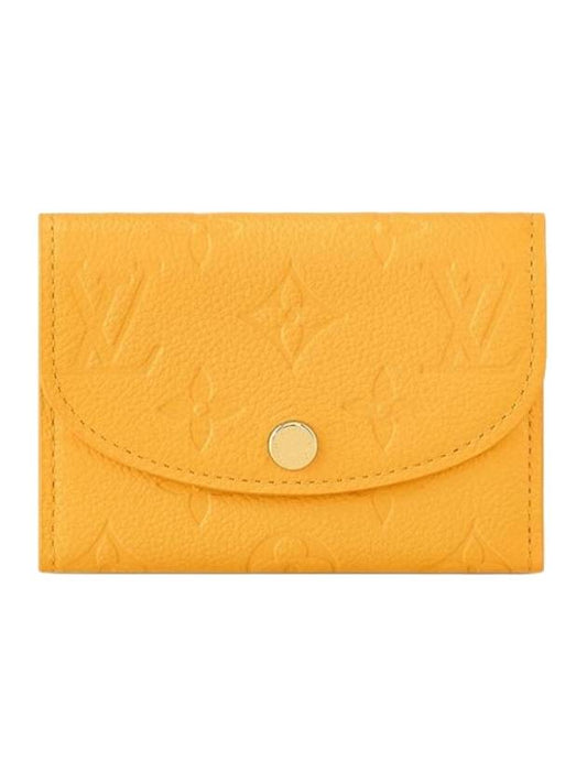 Rosalie Monogram Empreinte Leather Coin Half Wallet Yellow - LOUIS VUITTON - BALAAN 1