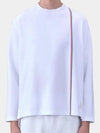 RWB Striped Cotton Long Sleeve T-Shirt White - THOM BROWNE - BALAAN 3