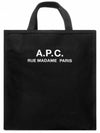Recovery Logo Printing Cotton Tote Bag Black - A.P.C. - BALAAN.