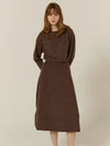 Cashmere Blend Whole Garment Knit Dress C3KOP71 - CALLAITE - BALAAN 5