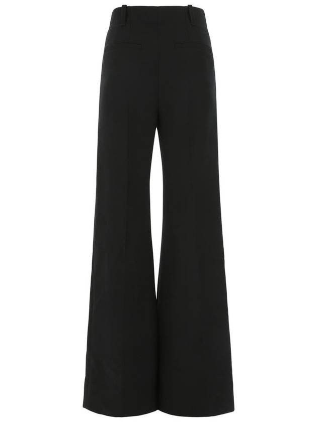 Women's Front Wide Pants Black - CHLOE - BALAAN 3