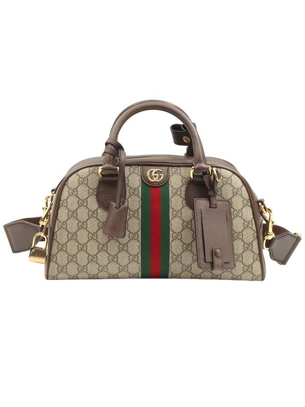 GG Supreme Canvas WEB Ophidia Gold Plated Medium Top Handle 2WAY 724575 - GUCCI - BALAAN 1