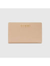 Script Zipper Half Wallet Light Beige - GUCCI - BALAAN 1