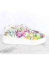 Graffiti print platform sneakers 8 5 275 - GUCCI - BALAAN 7